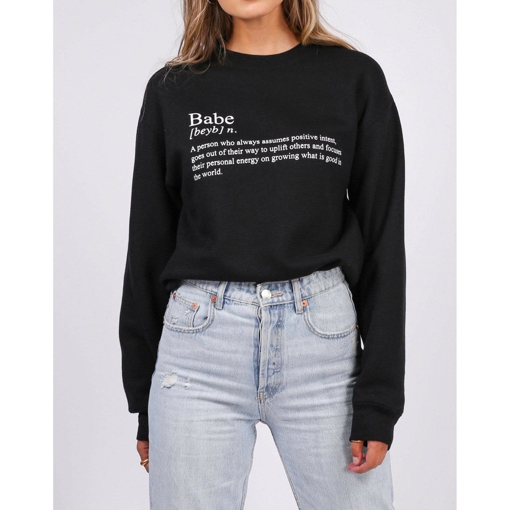 BTL “BABE DEFINITION”Crew sweatshirt NWT size XL/XXL - Picture 8 of 8